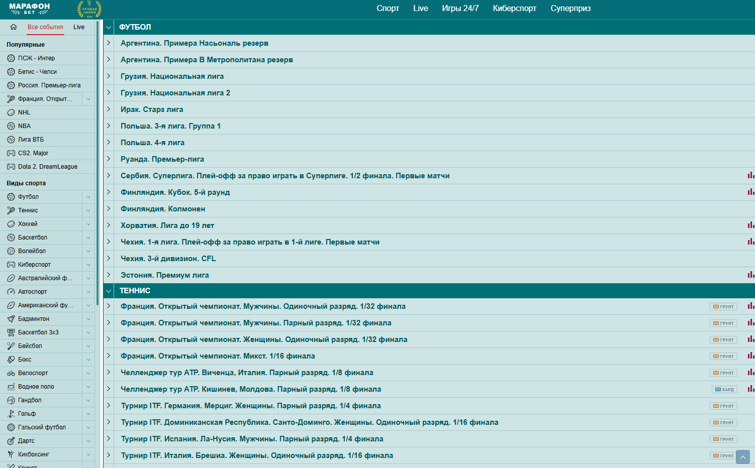 Роспись в БК Марафон